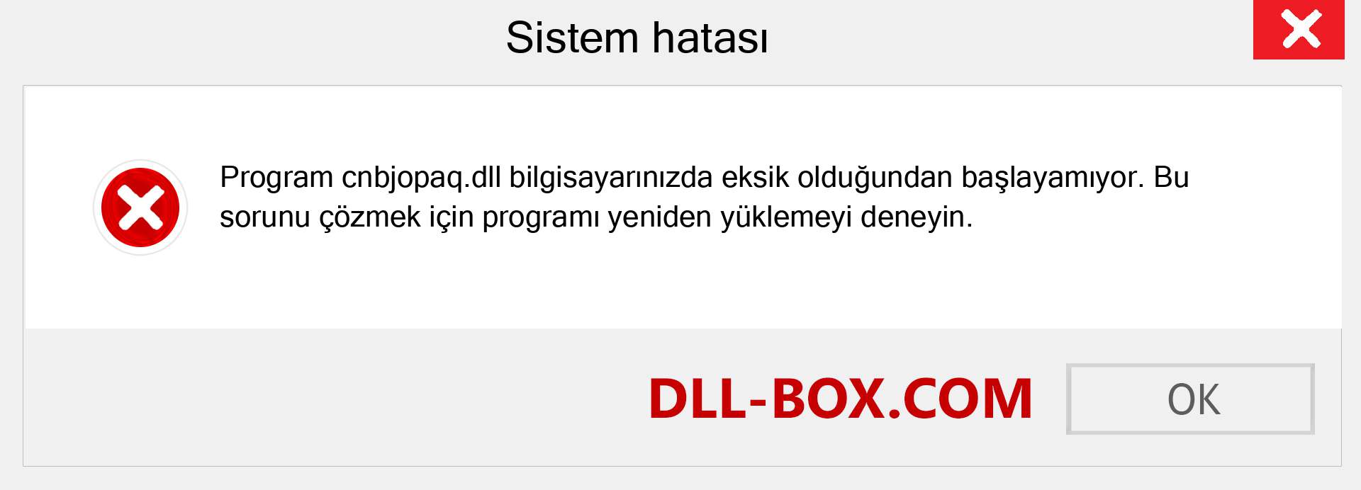 cnbjopaq.dll dosyası eksik mi? Windows 7, 8, 10 için İndirin - Windows'ta cnbjopaq dll Eksik Hatasını Düzeltin, fotoğraflar, resimler